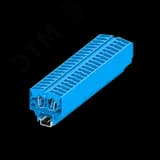 Клемма TB 1-1 на DIN-15, фронт.подключение, сечение 2,5 мм. кв., син