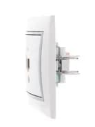 Розетка компьютерная 1-м СП Mira RJ45 бел./сер. LEZARD 701-0215-139