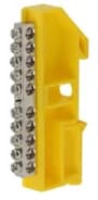 Шина PE «земля» на DIN-изоляторе ШНИ-6х9-10 NO-222-92-1 никелирован. Д желт. Эра Б0044141