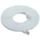 Патч-корд плоский категории 6 UTP 7м белый
