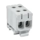 Клемма силовая вводная двойная КСВ 16-50 серая EKF PROxima (plc-kvs2-16-50-grey)