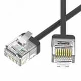 Патч-корд неэкранированный Ultra SLIM CAT6 U/UTP 4х2, 32 AWG, LSZH, чёрный, 1,2м