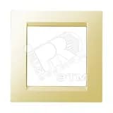 15 Рамка на 1 пост слоновая кость Simon