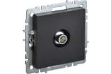 Розетка телевизионная оконечная TV СП Brite РТВ11-0-БрЧ механизм черн. IEK BR-A10-O-K02