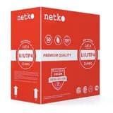 Кабель UUTP4 cat6 NETKO 4 пары 23 AWG BC 305м одножильный неэкранированный с крестовиной 305м NETKO UTP2457060B