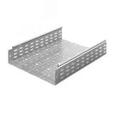 Металлический лоток перфорированный 400х100х3000, толщина 1,0 мм, Сендзимир цинк