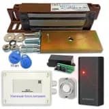 Электромагнитный замок с ключами комплект на одну дверь Уралкам