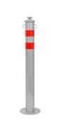 Столбик парковочный "ГОРОД" анкерный с креплением для цепи 750х76мм