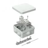 Коробка огнестойкая для о/п двухкомпонентная 60-0300-FR10.0-6 Е15-Е120 RAL7035 100х100х50 (14 шт/кор)