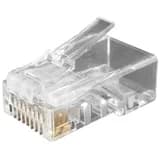 Разъем RJ-458P8C под витую пару Hyperline PLUG-8P8C-U-C6-100