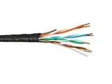 Кабель UUTP4 cat5e NETKO 4 пары 24 AWG BC одножильный не экранированный для наружных работ с проволочным тросом 305м FLUKE TEST NETKO UTP358105E1T