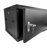 Шкаф настенный 6U серия WMA Wall Maestro 600х450х370 разборный передняя металлическая дверь черный Netko NWMA6406MWD60186BK