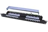 Патч-панель на 16 портов RJ-45 1U Hyperline PP3-19-16-8P8C-C5E-SH-110D (Черный)