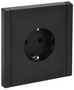 Розетка СП FORTE&PIANO FP115 16А с заземл. защ. шторки винт. крепл. черн. IEK FP-R14-16-K02