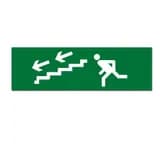 Надпись ЛЕСТНИЦА ВЛЕВО ВНИЗ сменная для на защелке Элтех-сервис