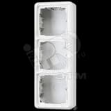 Коробка с рамкой накладная 3 поста слоновая кость JUNG