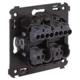 Выключатель 2-кл. СП Avanti «Черный матовый» DKC 4412104