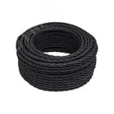 Ретро провод 3х1.5 черный(150м)
