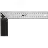 Угольник столярный, рифленая шкала, алюминиевое основание 250 мм FIT