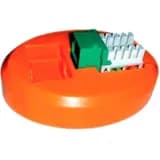 Площадка для заделки модулей Keystone Jack серии KJ2 Hyperline KJ2-PS-OR Оранжевый