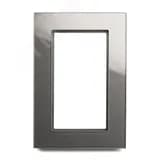 Рамка 2-местная (без перемычки), Катрин, графит