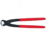 Клещи вязальные для арматурной сетки резка - проволока средней твердости 24мм твердая проволока 16мм режущая кромка 61 HRC / 25мм L=250мм черные обливные рукоятки