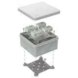 Коробка огнестойкая разветвительная для о/п двухкомпонентная 60-0300-FR6.0-4-8-Р Е15-Е60 RAL7035 100х100х50 (14 шт/кор)