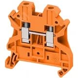 Клеммник винтовой проходной 4мм.кв 2 точки подключения