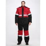 Костюм зимний Профи-Норд (тк.Смесовая,250) п/к, черный/красный,44-46,158-164