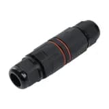 Соединитель-коннектор для проводов LD533 3контактный с пружинным контактом водонепроницаемый черный 49190