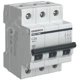 Автоматический выключатель ВА47-29М 3P 20А 4,5кА C GENERICA