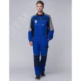 Костюм Формула (ткань Смесовая,240) полукомбинезон, васильковый темно-синий светло-серый48-50 170-176