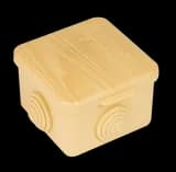 Коробка распределительная КМР-030-036 пылевлагозащитная, 4 мембранных ввода (65х65х50) светлое дерево EKF PROxima