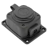 Розетка одноместная с защитной крышкой каучуковая 230В 2P+PE 16A IP44 EKF PRO