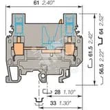 Клемма винтовая 6мм.кв M6/8.STA