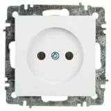 Розетка 1-м СП Accent 6-201-01 16А IP20 250В 2Р AL/CU бел. Intro Б0063653