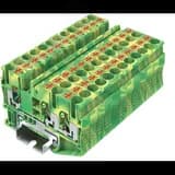 Клемма ТР 1-2, земля, сечение 6 мм. кв., желто-зеленая