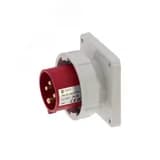Вилка встраиваемая 16A/400V/3P+E/IP67, фланец 86x86