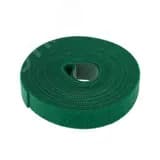 лента-липучка многоразовая 5 м х 20 мм, зеленая (1 шт.), REXANT