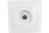 Розетка телевизионная TV 1-м СП Кварта РТВ10-КБ IP20 бел. IEK EAK10-K01-DM
