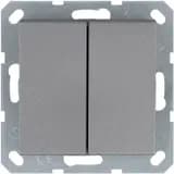 Кнопка 2-кл. 10А IP20 с переключающим контактом механизм алюм. Jasmart G3020S