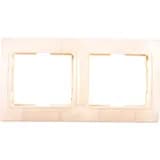 Рамка 2-м КВАРТА РГ-4-ККм горизонт. крем. IEK EMK20-K33-DM