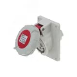 Розетка встраиваемая наклонная 16A/400V/3P+E/IP67, фланец 92x100