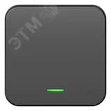 Выключатель одноклавишный наружный BLАNCА (cх.1) с подсветкой, с изолирующей пластиной, 10А, 250В, антрацит