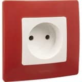 Розетка 1-м СП Etika 16А IP20 250В 2P без заземл. немецк. стандарт винтов. клеммы механизм бел. Leg 672220