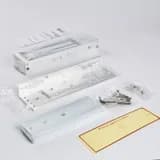 Электромагнитный замок (сила удержания 500 кг), в комплекте с уголком, цвет серебристый сатинированный алюминий RAL 7047 RL-EML500-L0S R-Lock