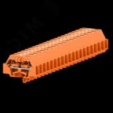 Клемма TB 1-1 с бок. подключ. с защелк. ножками, оранжевая