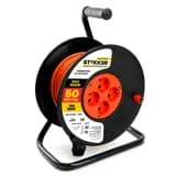 Удлинитель на катушке Stekker STD032050 Standart 4местный сз ПВС 315 оранжевый 16А IP2050м 29406 50185