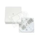 Коробка клеммная 75х75х30мм белая индивидуальная HEGEL