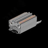 Клемма ТР 1-1 угловая проходная, сечение 2,5 мм. кв., серая